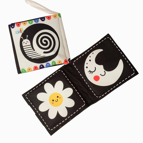 کتاب سیاه و سفید از واجبات خرید سیسمونی و نوزادی هستن💁♀️ ایمن و باکیفیت 👉 پرورش مهارت های مغزی و حرکتی نوزاد کمک به رشد سیستم بینایی و تمرکز چشم هماهنگی چشم و دست مناسب از بدو تولد